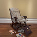 Azure Premium Sheesham Wood Rocking Chair (Walnut Finish) - WoodenTwist