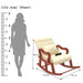 Recliner Wooden Rocking Chair with Footrest - WoodenTwist