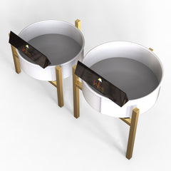 Modern Champagne Planter Stand (Set of 2) - WoodenTwist