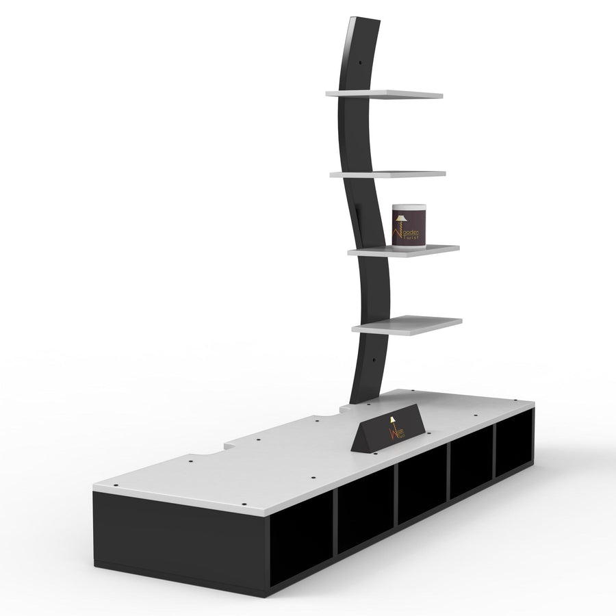 102 x 31 x 13 cm of usable entertainment space