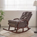Wooden Recliners Chair Colonial and Traditional Super Comfortable Cushion (Walnut Finish) - WoodenTwist