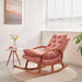 Wooden Rocking Chair Colonial and Traditional Super Comfortable Cushion (Honey Finish) - WoodenTwist