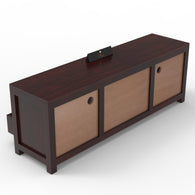 Handmade Amazing Wooden TV Cabinet With 3 Drawers And 1 Open Shelf (Teak Wood) - WoodenTwist
