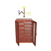 Wooden Double Shoe Rack Cabinet In Teak Wood