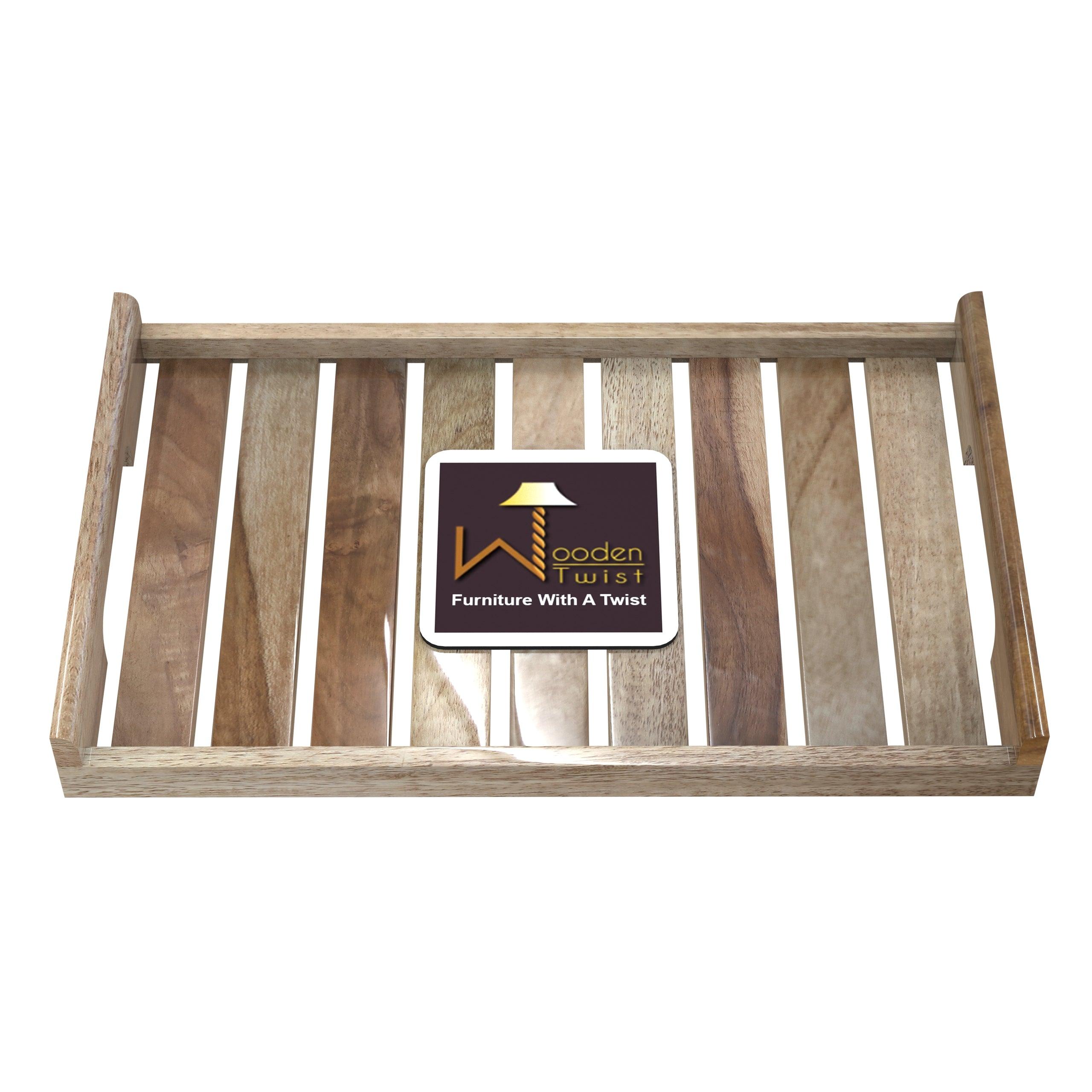 Fine Teak Wood Serving Tray - WoodenTwist