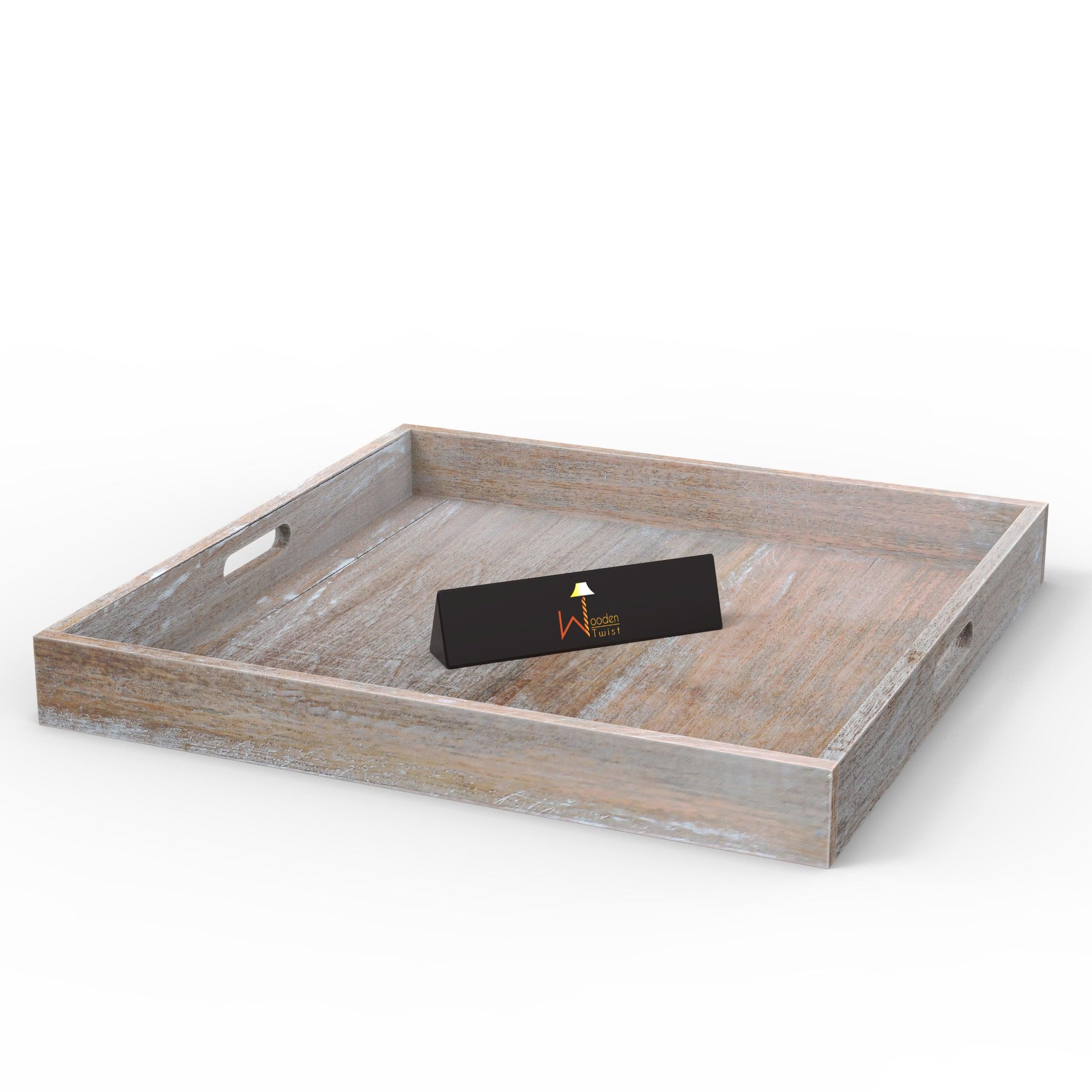 Hecha a Mano Wooden Serving Tray - WoodenTwist