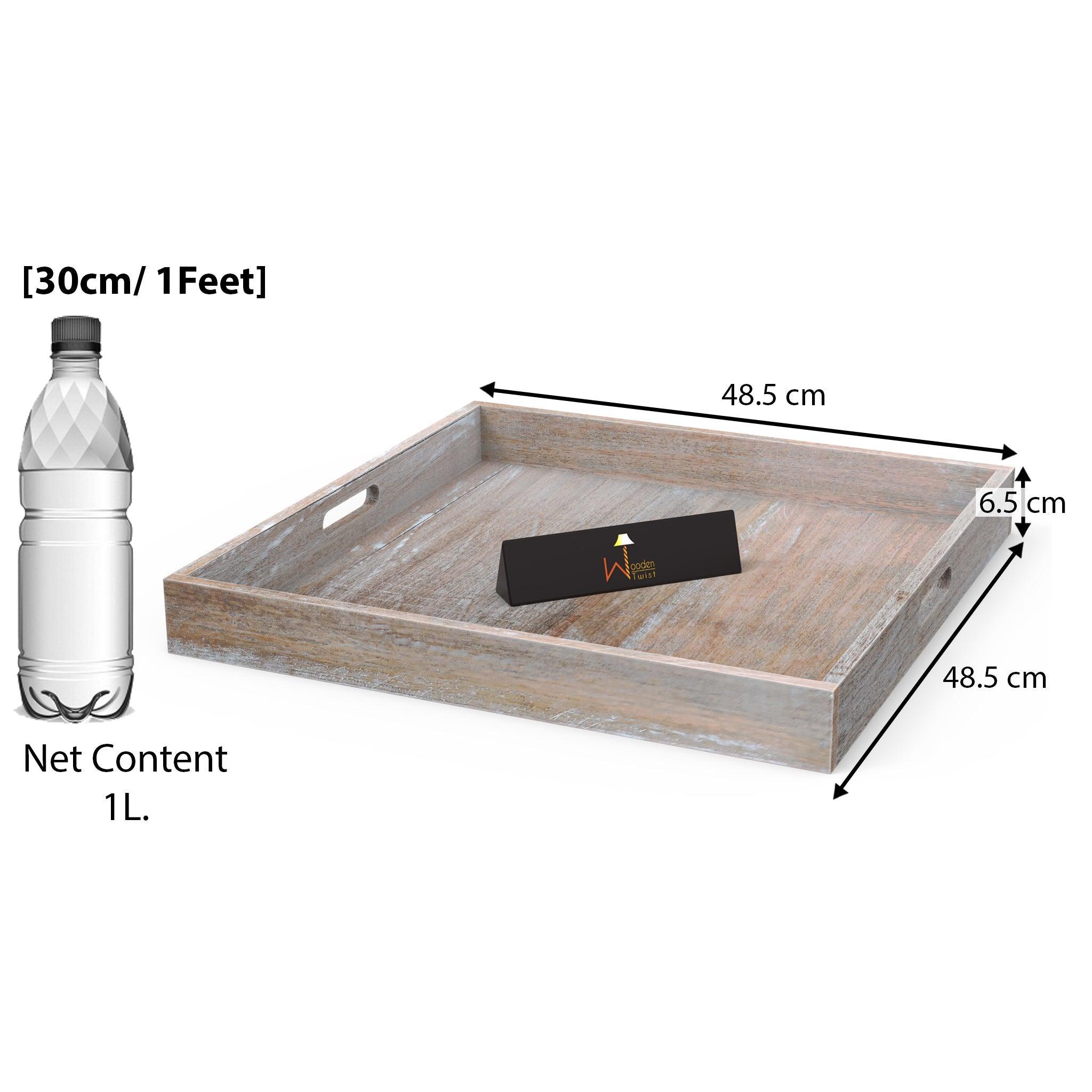 Hecha a Mano Wooden Serving Tray - WoodenTwist