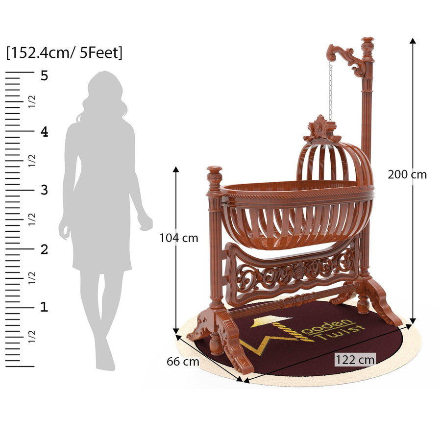 122 x 66 x 200 cm Teak Wood