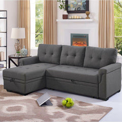 Altin Premium Reversible Sleeper Sofa & Chaise - WoodenTwist