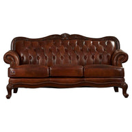 Wooden Handicraft Craved Genuine 3+1+1 With Table (Teak Wood, Dark Brown) - WoodenTwist