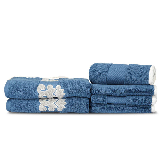 Pure Cotton 500 GSM Towel (6 Piece Face Hand & Hand Towel Sets) - WoodenTwist