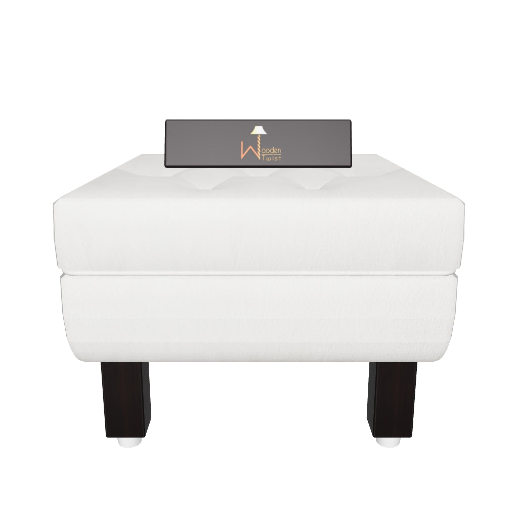 Reposa Wooden Cushioned Footrest Stool