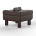 Reposa Wooden Cushioned Footrest Stool - WoodenTwist
