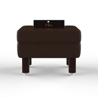 Reposa Wooden Cushioned Footrest Stool - WoodenTwist