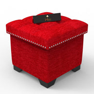 Eccentric Stool Cum End Table with Storage - WoodenTwist