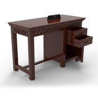 Forte Study Table & Chair Crafted in Premium Teak Wood - WoodenTwist