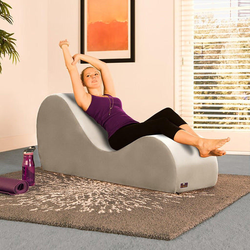 Wooden Armless Modern Chaise Lounge (Beige ) - WoodenTwist