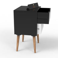 Look Bedside Table with Two Drawers - WoodenTwist
