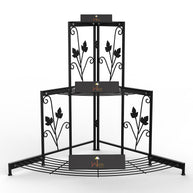 3 Tier Plant Stand Flor Corner Shelf - WoodenTwist