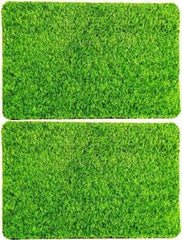 Anti Skid Natural Green Grass Doormat (Set of 2) - WoodenTwist