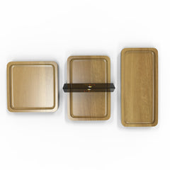 Wooden Serving Tray Plate (Set of 3) - WoodenTwist