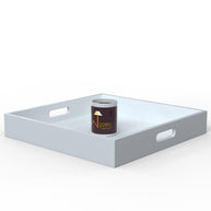 MDF wood tea & coffee serving tray in White, view 8