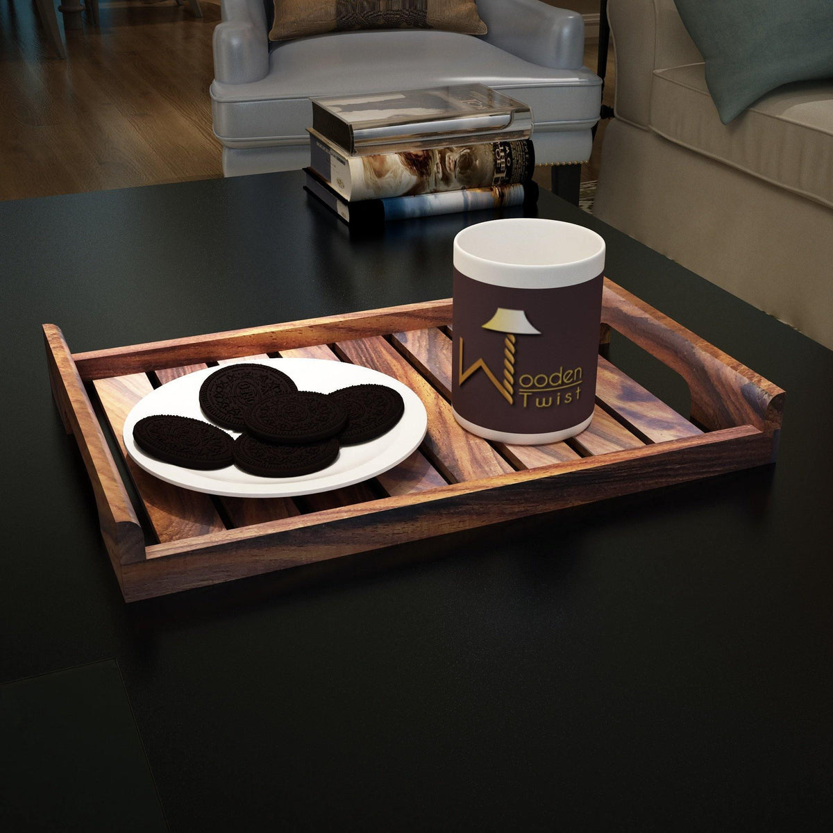 Handcrafted Teak Wood, Made For Serving