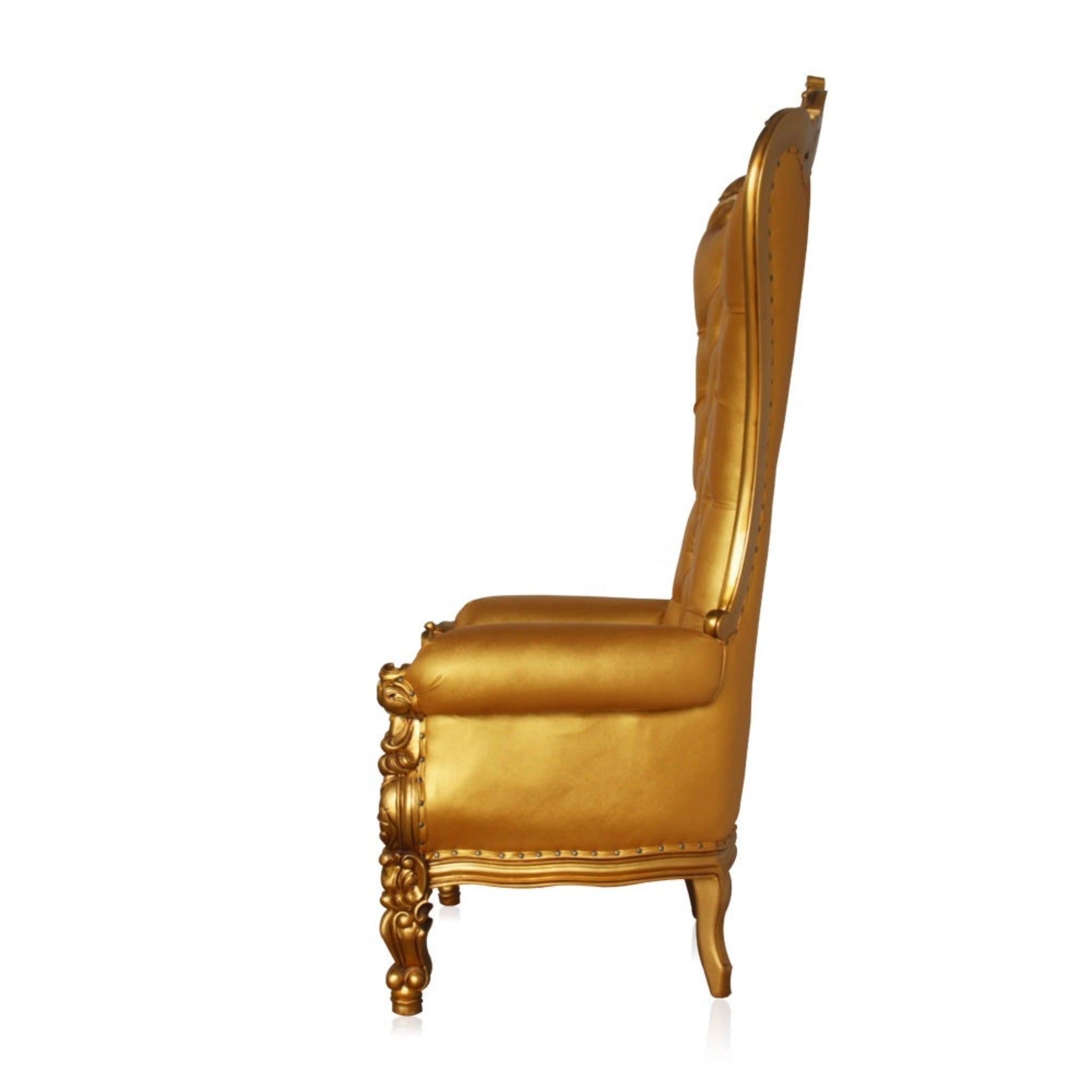 Style High Back Banquet Party Restaurant Luxury Royal Dining Golden Throne Wedding Chair - WoodenTwist