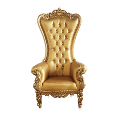 Style High Back Banquet Party Restaurant Luxury Royal Dining Golden Throne Wedding Chair - WoodenTwist