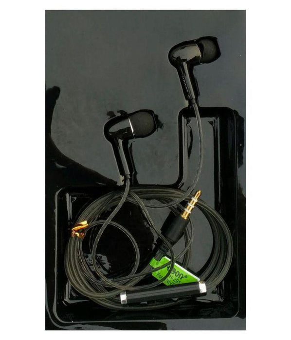 UBON UH-291 In Ear Wired Earphones With Mic - WoodenTwist