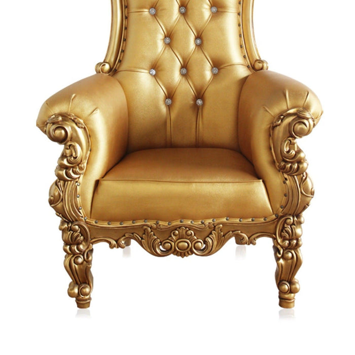 Style High Back Banquet Party Restaurant Luxury Royal Dining Golden Throne Wedding Chair - WoodenTwist