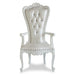 Luxurious High Back Throne Chair (Silver) - WoodenTwist