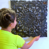 Premium Wooden Hand Carved Wall Panel - WoodenTwist