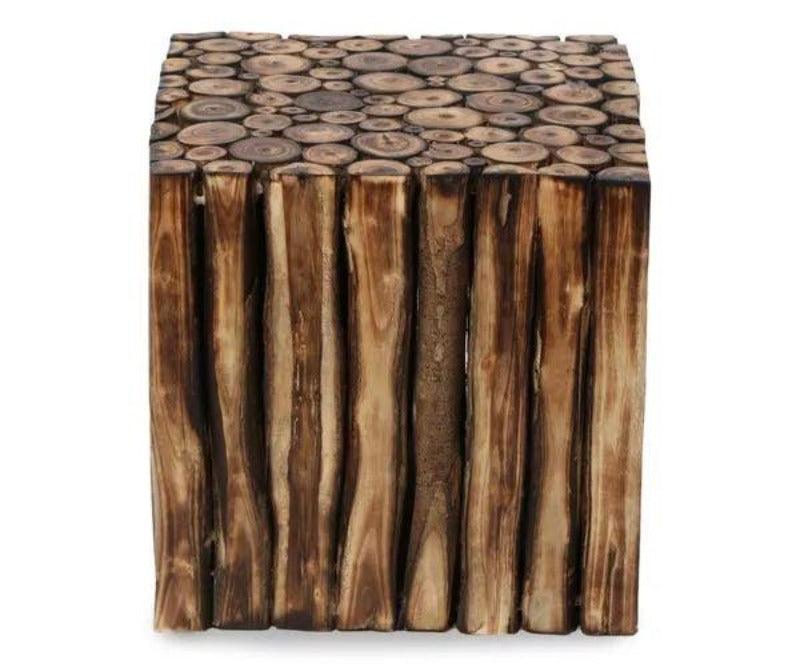 Wooden Square Shape Stool Cum Table, smaller size option