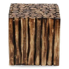 Wooden Square Shape Stool Cum Table, smaller size option