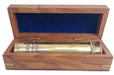 Brass Telescope with Solid Wood Box Handmade Brass Telescope with Lens Cover - WoodenTwist