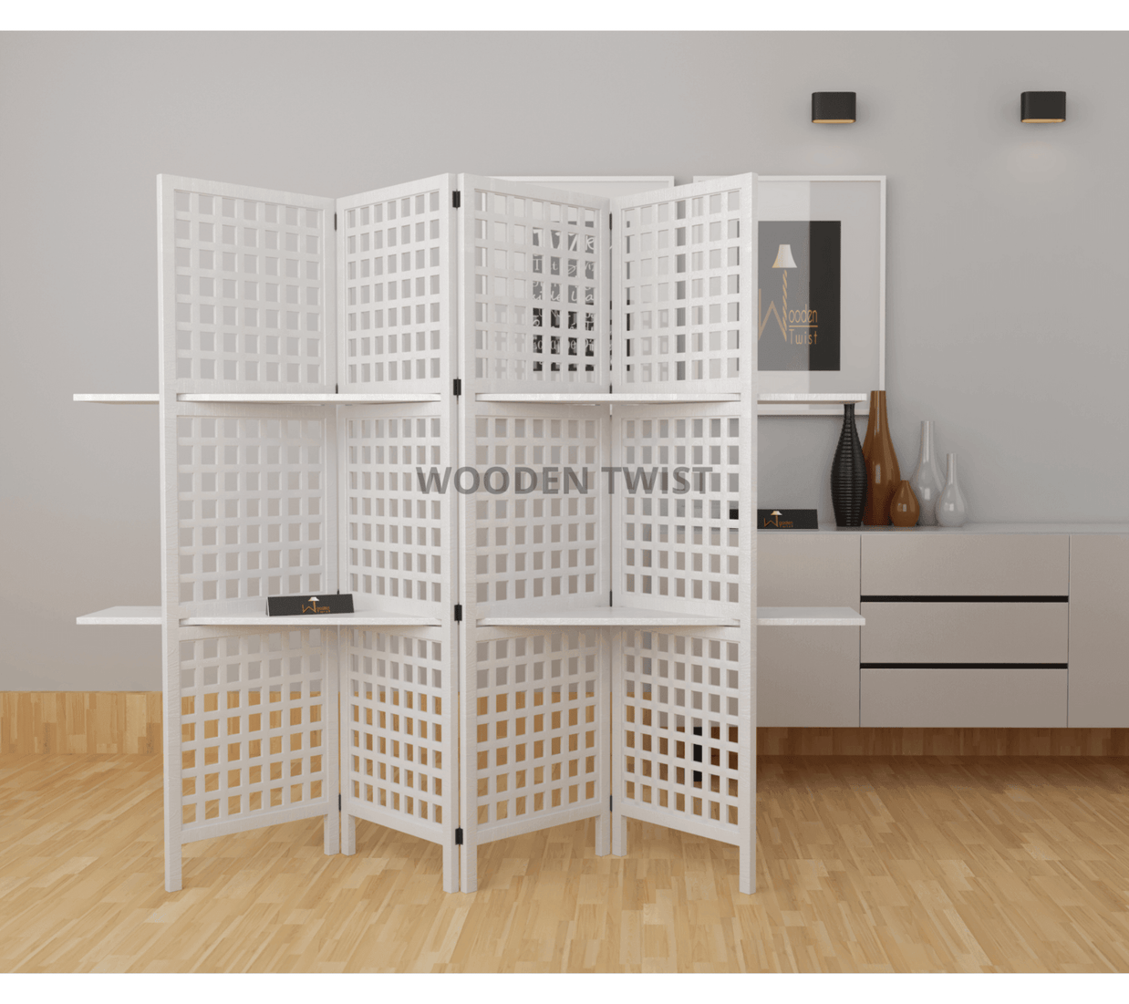 wooden divider