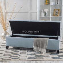 Zelja Premium Wood Flip Top Storage Bench Couch - WoodenTwist