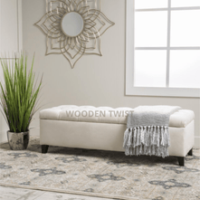 Zelja Premium Wood Flip Top Storage Bench Couch - WoodenTwist