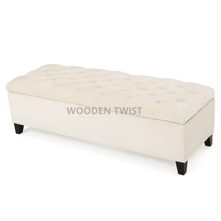 Zelja Premium Wood Flip Top Storage Bench Couch - WoodenTwist
