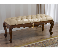 wooden bench couch