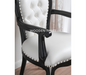 Lush Teak Wood Arm Chair ( Black )