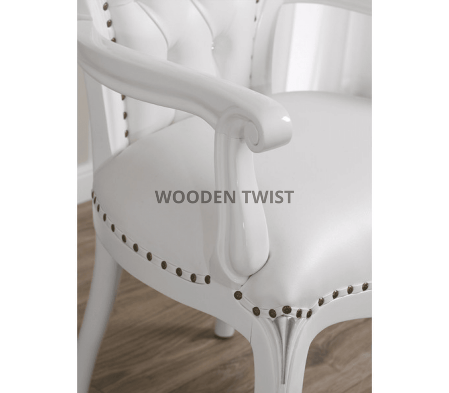 White Lacquered Silver Leaf