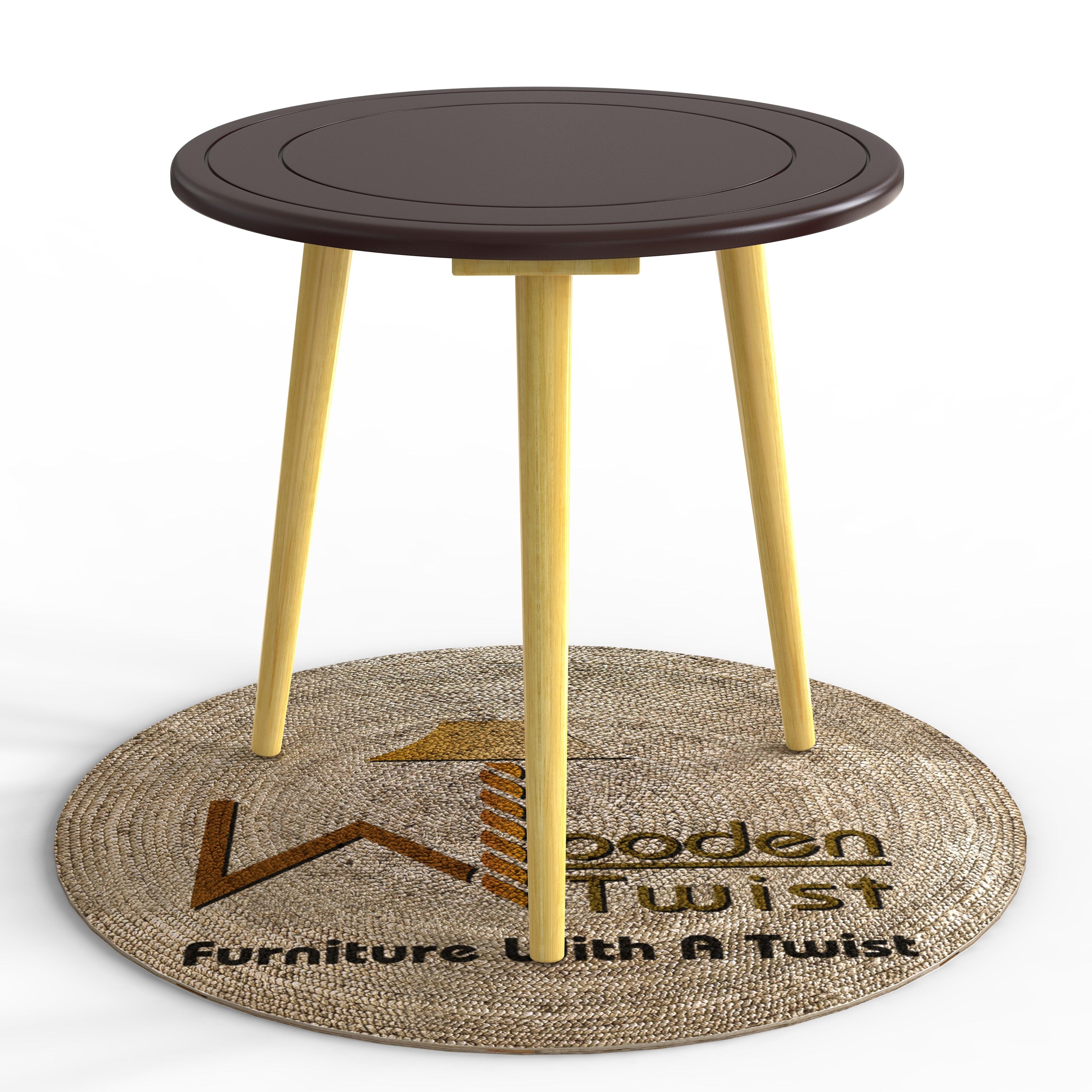 Wooden Twist Malin Round End Table - WoodenTwist