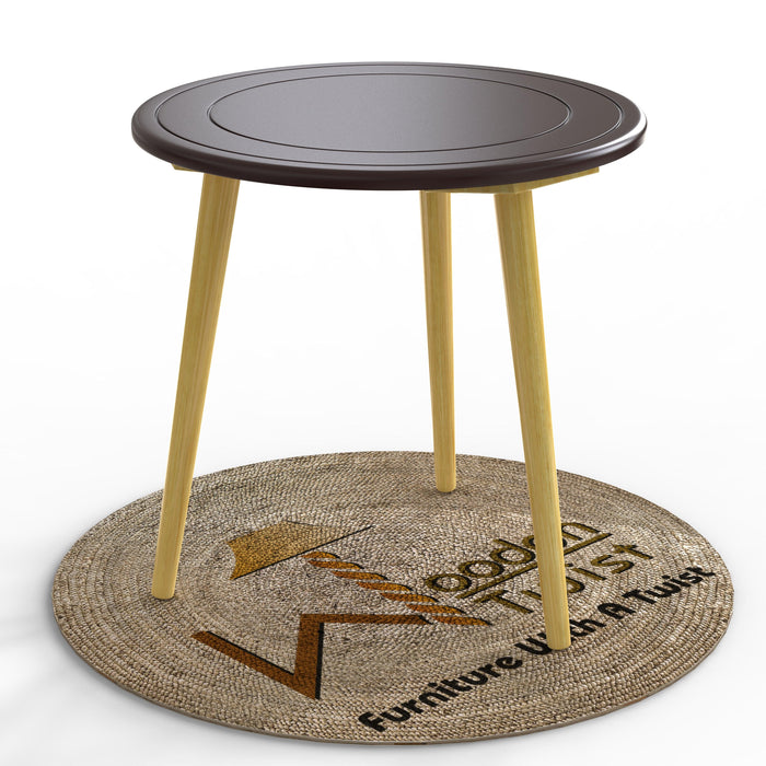 Wooden Twist Malin Round End Table - WoodenTwist