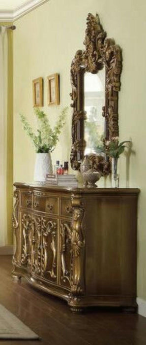 Traditional Luxury Dressing Table with Mirror - WoodenTwist