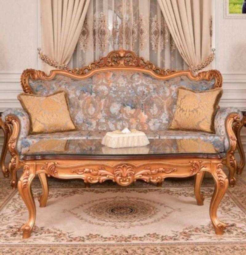 Antique Hand-Carved Teak Finish