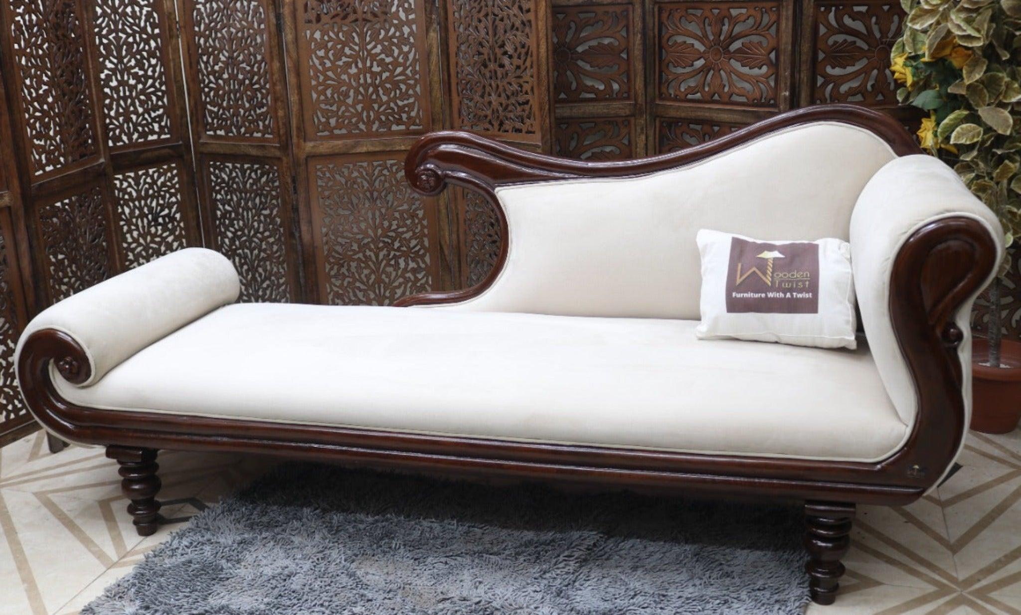 Wood Hand Carved Couch (Teak Wood) - WoodenTwist