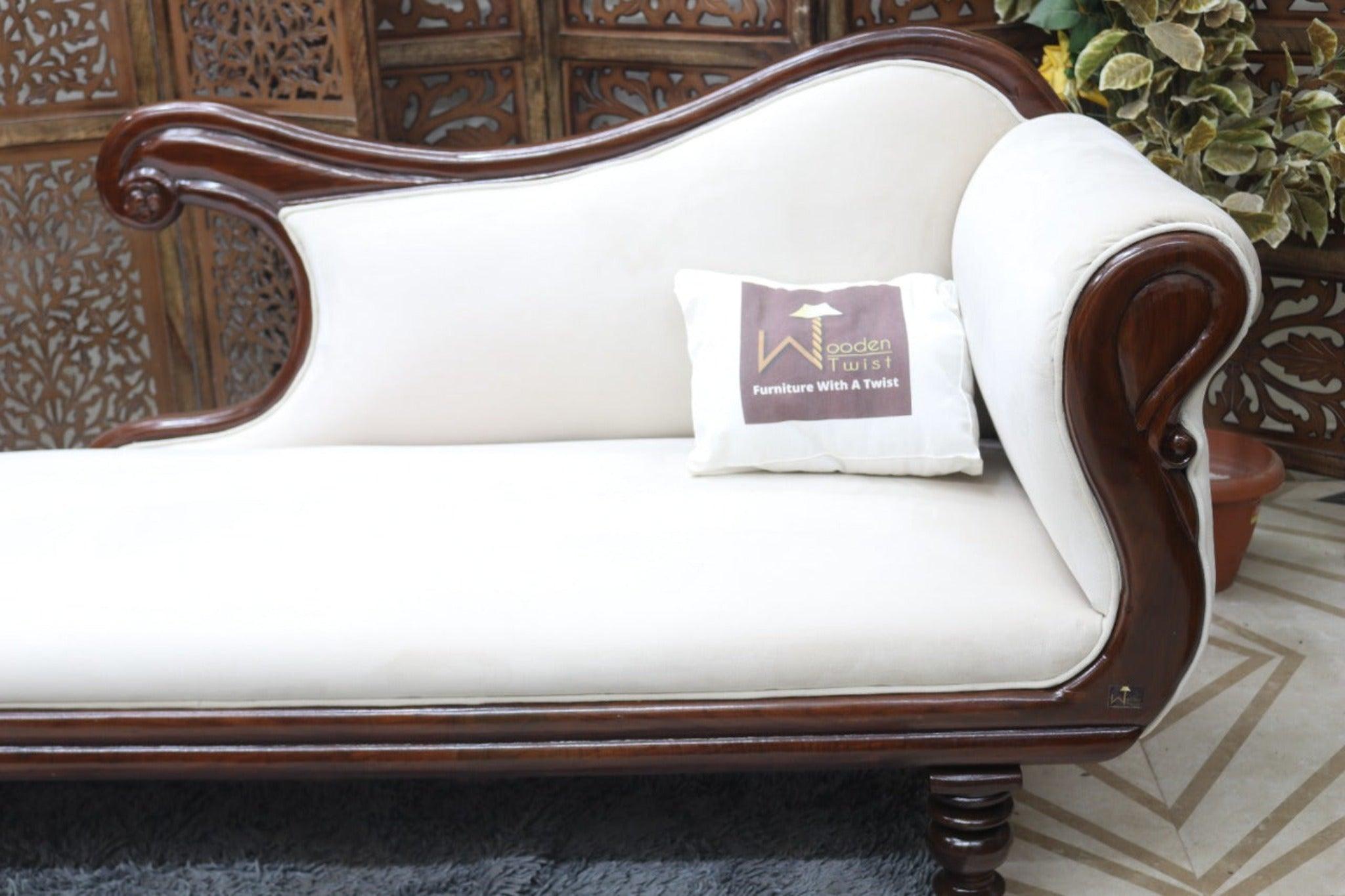 Wood Hand Carved Couch (Teak Wood) - WoodenTwist