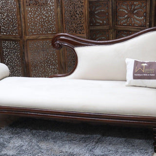 Wood Hand Carved Couch (Teak Wood) - WoodenTwist